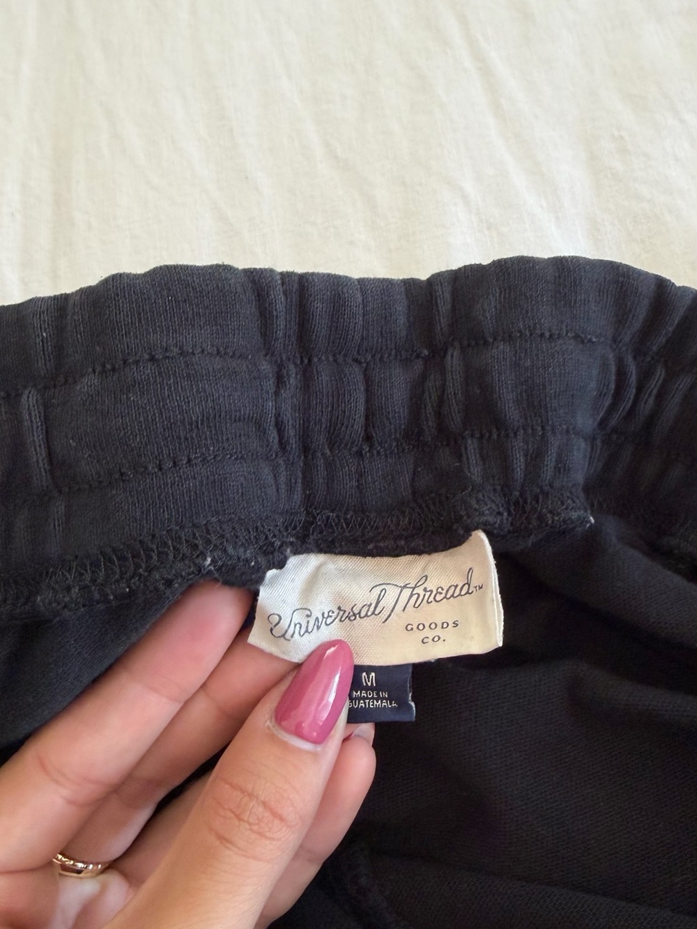 Universal Thread Black Wide-Leg Drawstring Pants - Picture 3 of 4